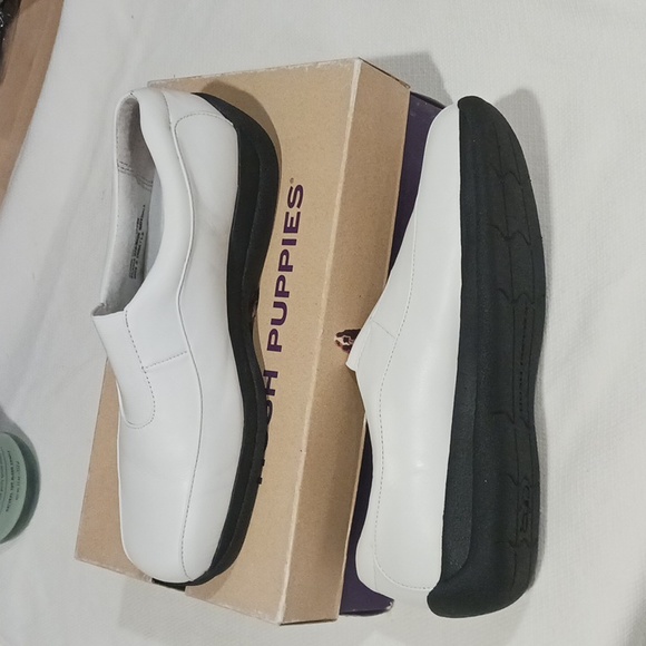 Hush Puppies white leather shoes - Picture 6 of 7